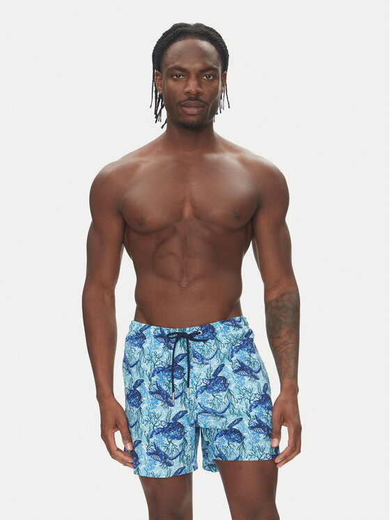 HOM HOM Ujumisšortsid Tartane 402916 Sinine Regular Fit