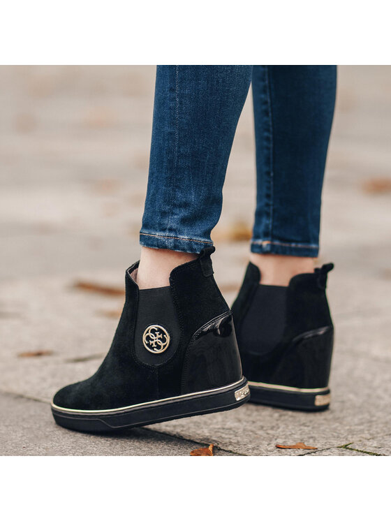 Guess Bottines Freda FLFRE3 SUE12 Noir
