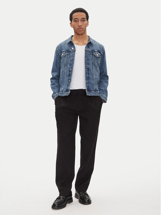 Calvin Klein Jeans Calvin Klein Jeans Jeansová bunda J30J327588 Modrá Slim Fit