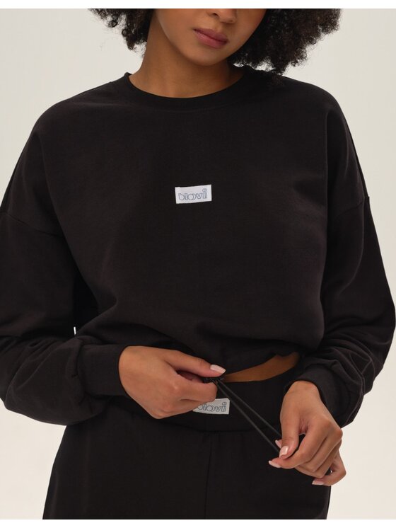 Esotiq Esotiq Bluza 42130 Czarny Regular Fit