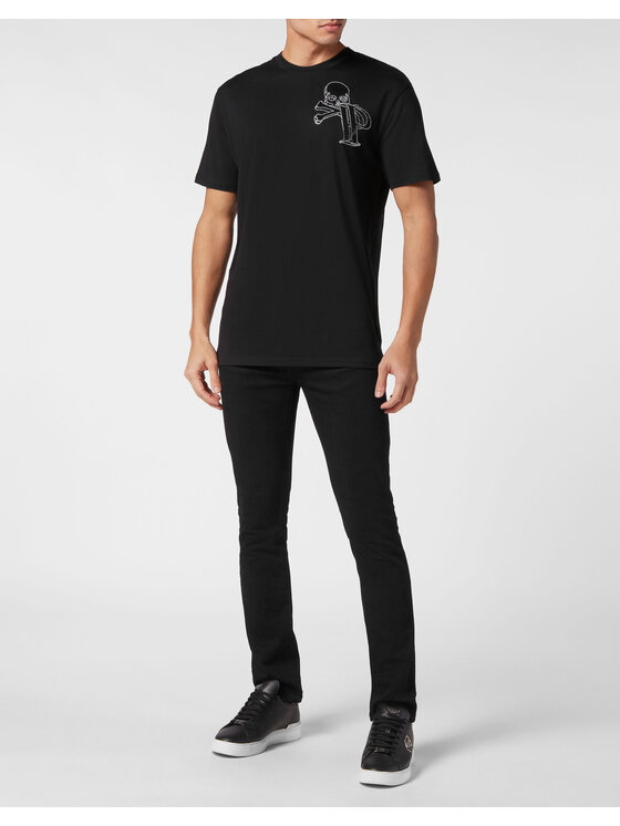 PHILIPP PLEIN PHILIPP PLEIN T-Shirt 9935 Czarny Regular Fit