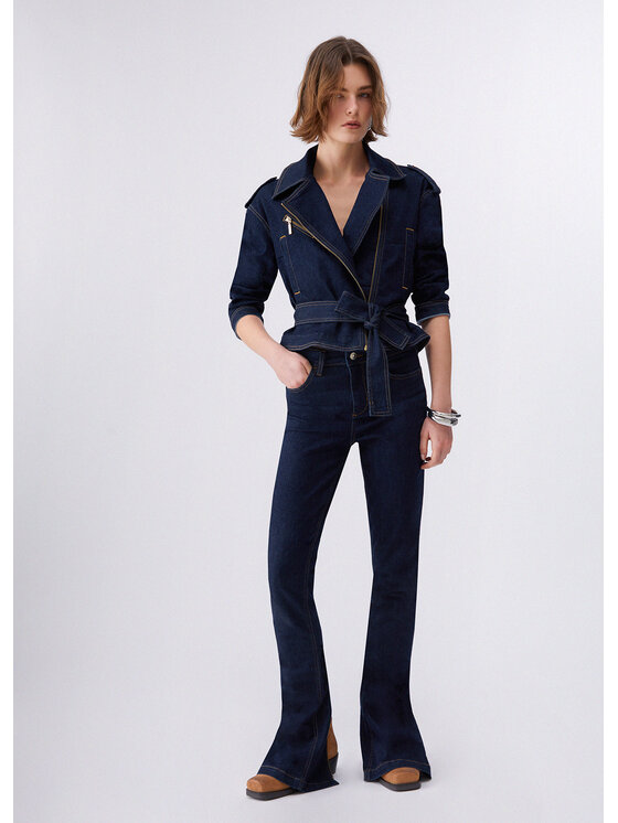 Liu Jo Liu Jo Kurtka jeansowa UA6095D492577000 Błękitny Regular Fit