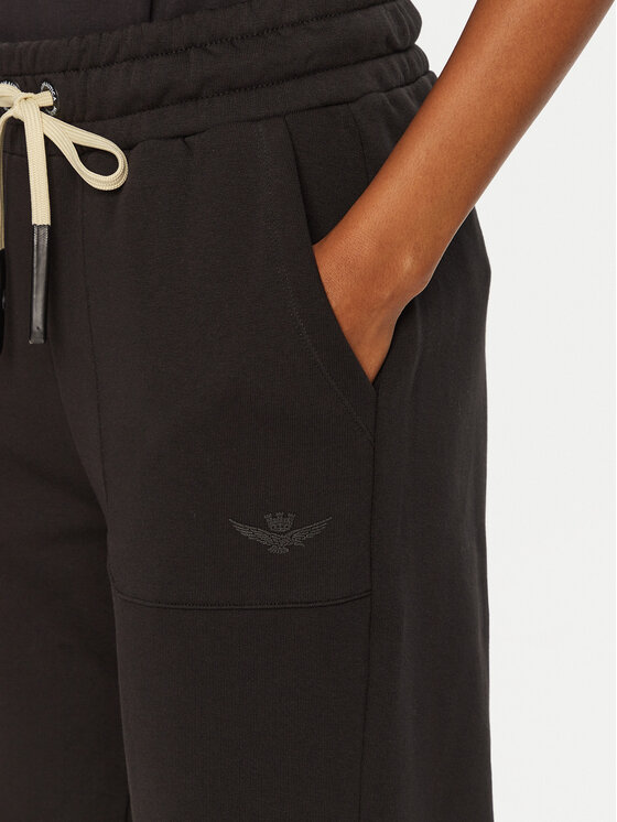 Aeronautica Militare Aeronautica Militare Sportinės kelnės 242PF963DF568 Juoda Regular Fit