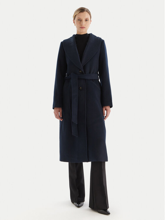 MICHAEL Michael Kors MICHAEL Michael Kors Vlněný kabát 77A7141M21 Tmavomodrá Regular Fit