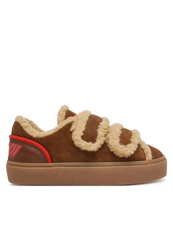 Inuikii Inuikii Tossud Lila Shearling Low Velcro 1001.001.0561.150 Pruun