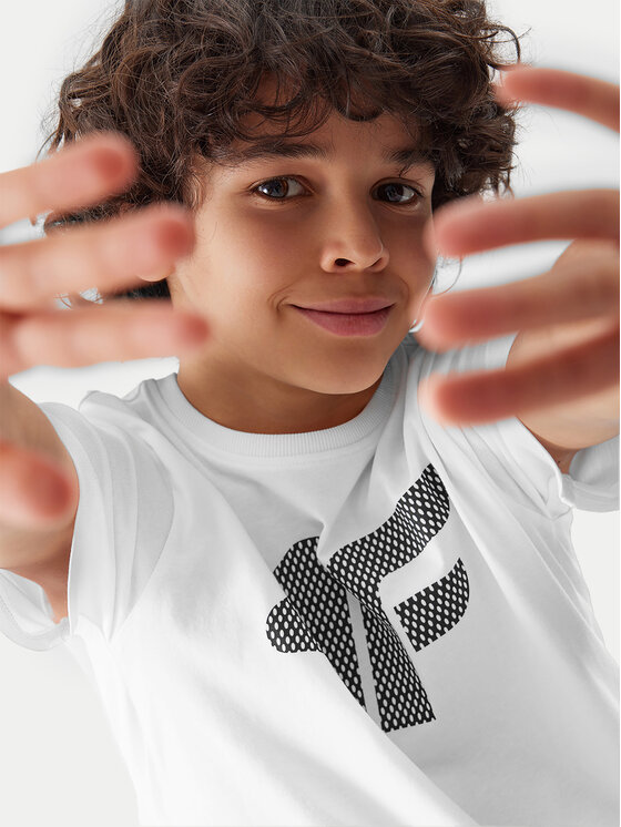 4F 4F T-shirt 4FJWSS24TTSHM1115 Bijela Regular Fit