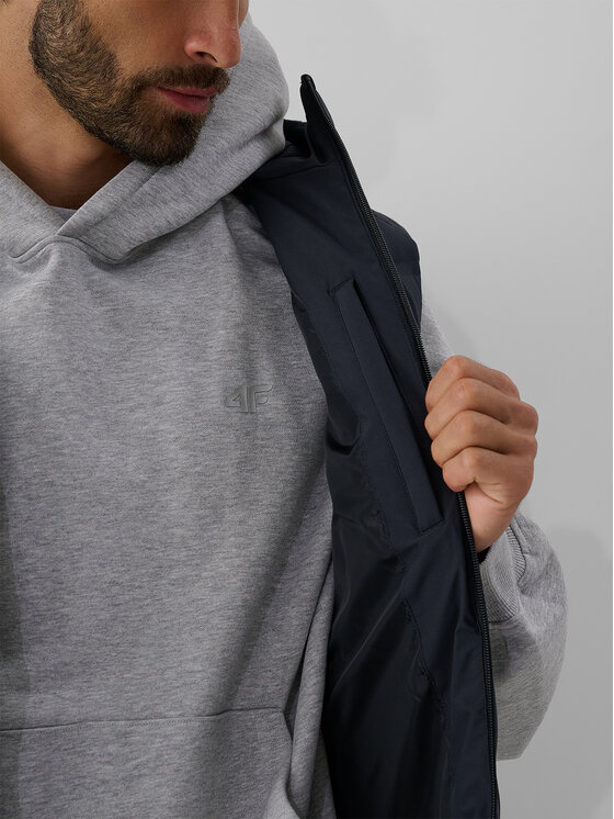 4F 4F Kamizelka URBAN COMMUTER Czarny Regular Fit