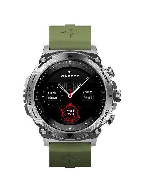 Garett Garett Zegarek 5904238486863-PAY-BLACK Czarny