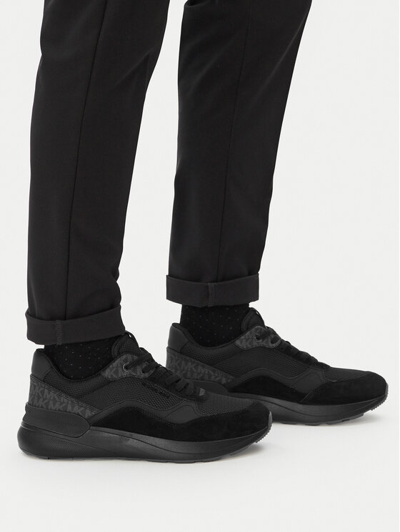 MICHAEL Michael Kors MICHAEL Michael Kors Sneakersy Trevor Mixed-Media Trainer 42F4TRFS7D Czarny