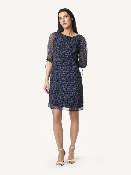 KMX KMX Sukienka koktajlowa 923810012 Granatowy Straight Fit