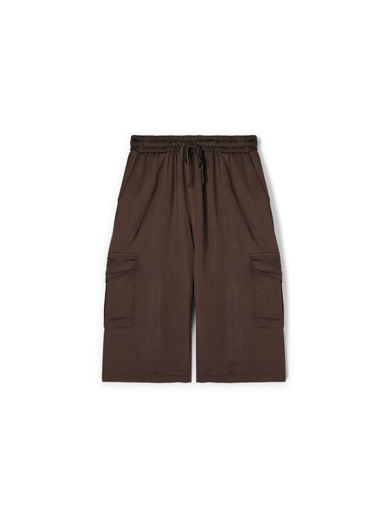 Motivi Motivi Pantaloncini di tessuto P067W000823N032 Marrone Regular Fit