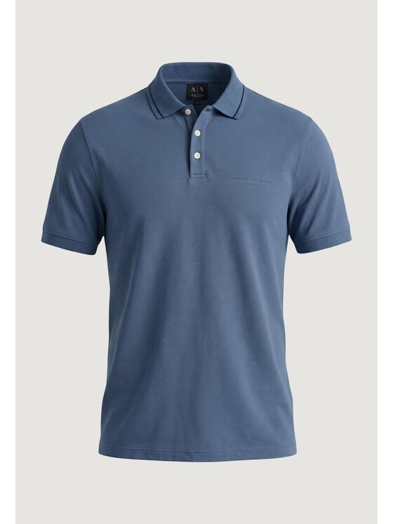 Armani Exchange Armani Exchange Polo XM001557 AF10363 Niebieski Casual Fit