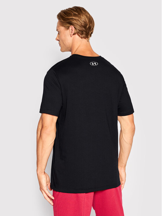 T-Shirt noir homme Under Armour Charged Cotton SS | Espace des Marques