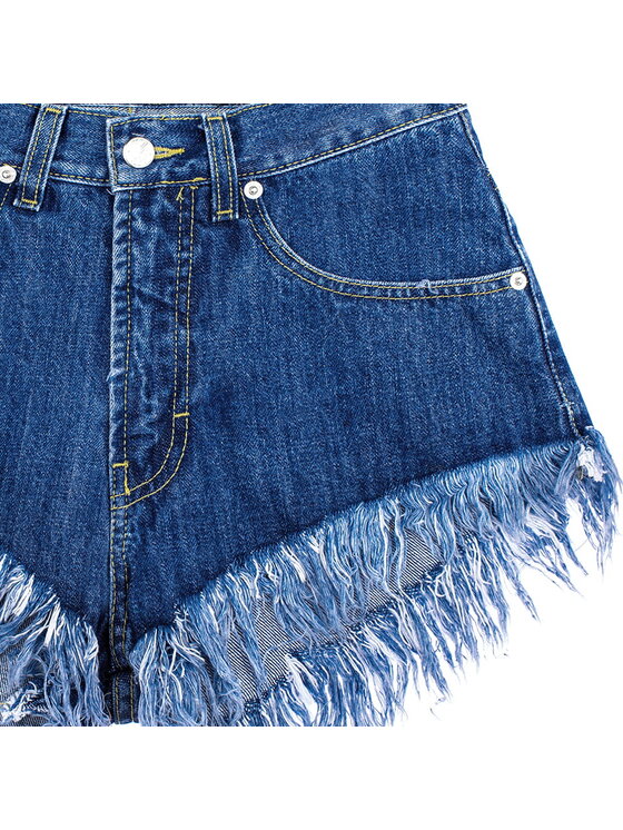 MissDenim MissDenim Szorty jeansowe High Waist Granatowy Regular Fit