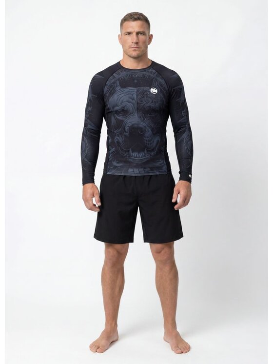 PITBULL PITBULL Koszulka techniczna PITBULL WORLD Czarny Regular Fit