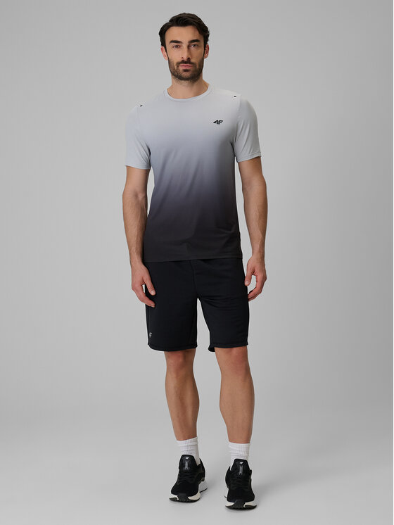 4F 4F Koszulka techniczna NO LIMITS Szary Regular Fit