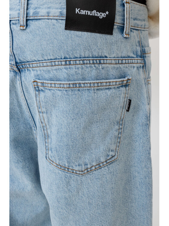 Kamuflage Kamuflage Jeansy Way Too Big Niebieski Baggy Fit