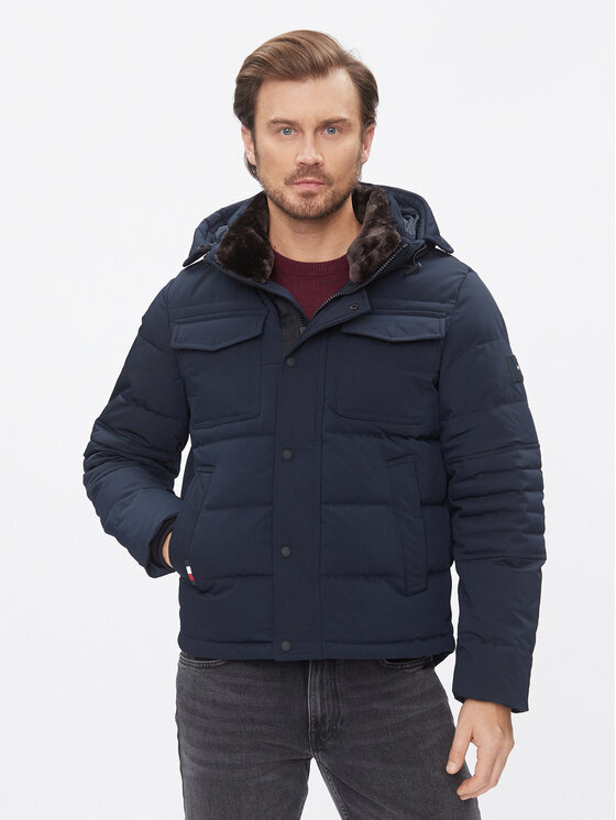 Tommy Hilfiger Tommy Hilfiger Žieminė striukė Rockie MW0MW32790 Tamsiai mėlyna Regular Fit