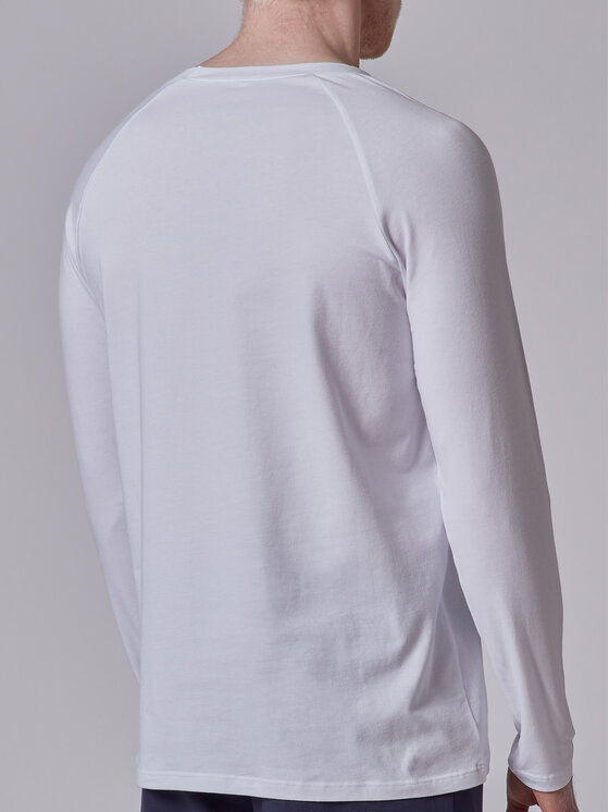 Skiny Skiny Longsleeve 080509 Biały Regular Fit