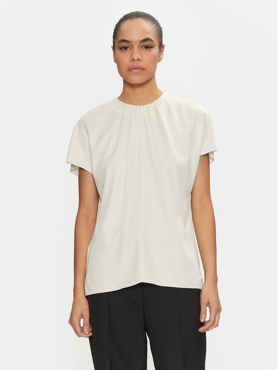 Calvin Klein Calvin Klein Majica K20K207839 Écru Regular Fit