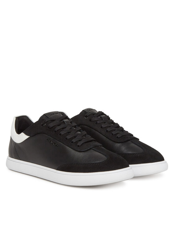 Calvin Klein Calvin Klein Sneakersy Cupsole Lace Up - Lth Sue Mix HW0HW02435 Czarny