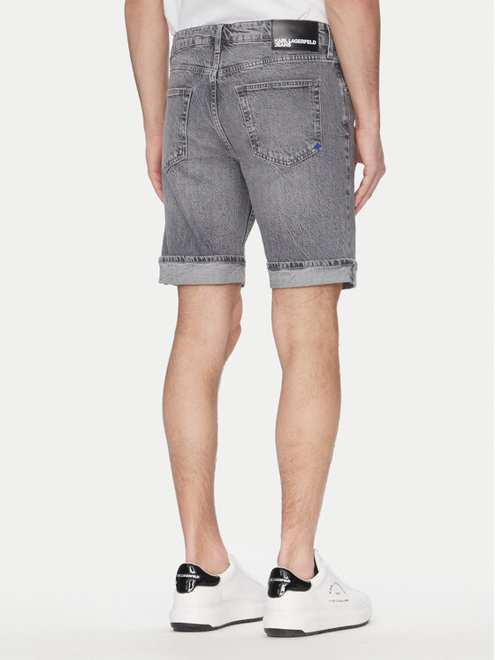 Karl Lagerfeld Jeans Karl Lagerfeld Jeans Kratke traperice A2M10082 Siva Slim Fit
