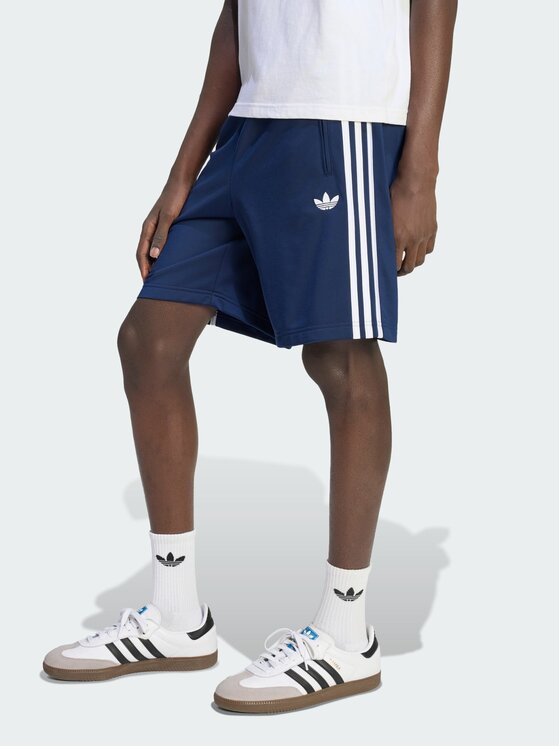 adidas adidas Szorty materiałowe Firebird Granatowy Regular Fit