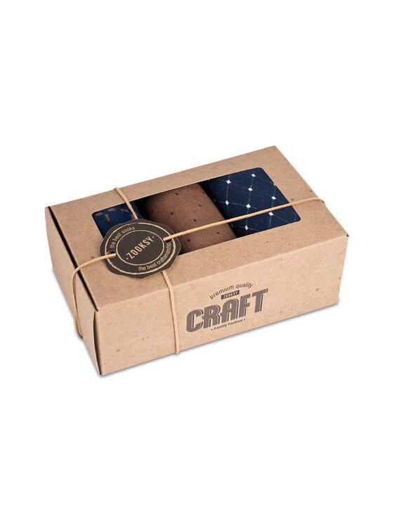 Zooksy Zooksy Zestaw 3 par wysokich skarpet unisex CRAFT Granatowy