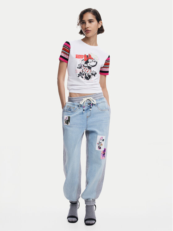 Desigual Desigual Blugi Mnnie 25SWDD72 Albastru Loose Fit