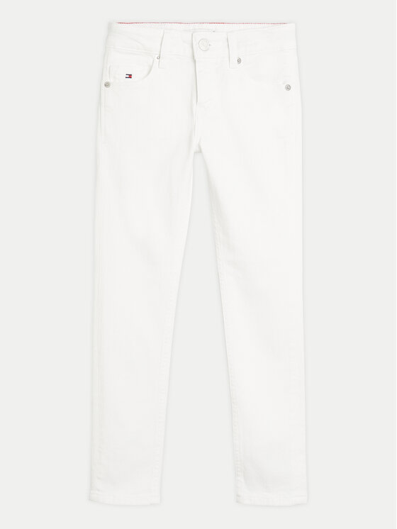 Tommy Hilfiger Tommy Hilfiger Jeansy Nora KG0KG07846 Biały Slim Fit