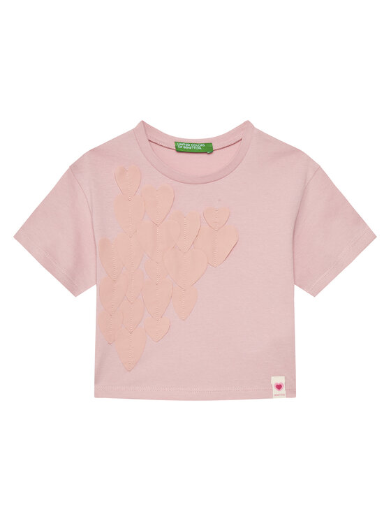United Colors Of Benetton United Colors Of Benetton T-Shirt 3I1XG10IK Růžová Oversize