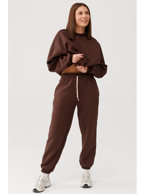 Lunedi Lunedi Bluza Cozy Brązowy Regular Fit