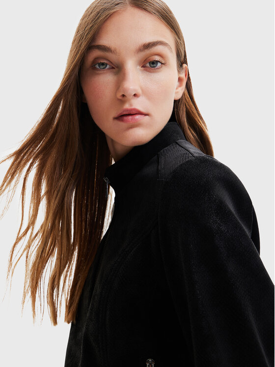 Desigual Desigual Jakna iz umetnega usnja Las Vegas 22WWEW62 Črna Regular Fit