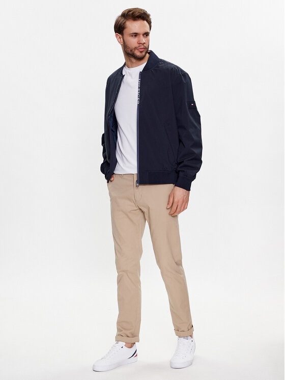 Tommy Hilfiger Bomberjacke MW0MW31338 Dunkelblau Regular Fit 【dice-K様専用】キューブ用社外マフラー