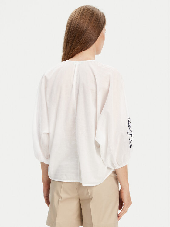 United Colors Of Benetton United Colors Of Benetton Košulja 5VZCDQ0BN Bijela Relaxed Fit