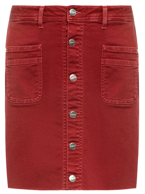 Pepe Jeans Pepe Jeans Fustă de blugi PEPE ARCHIVE Vicky PL900853 Roșu Regular Fit