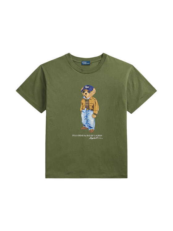 Polo Ralph Lauren Polo Ralph Lauren Marškinėliai 211B17806001 Tamsiai žalia Regular Fit