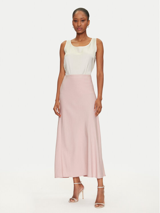 ONLY ONLY Maxi szoknya Chigo 15338282 Rózsaszín Regular Fit