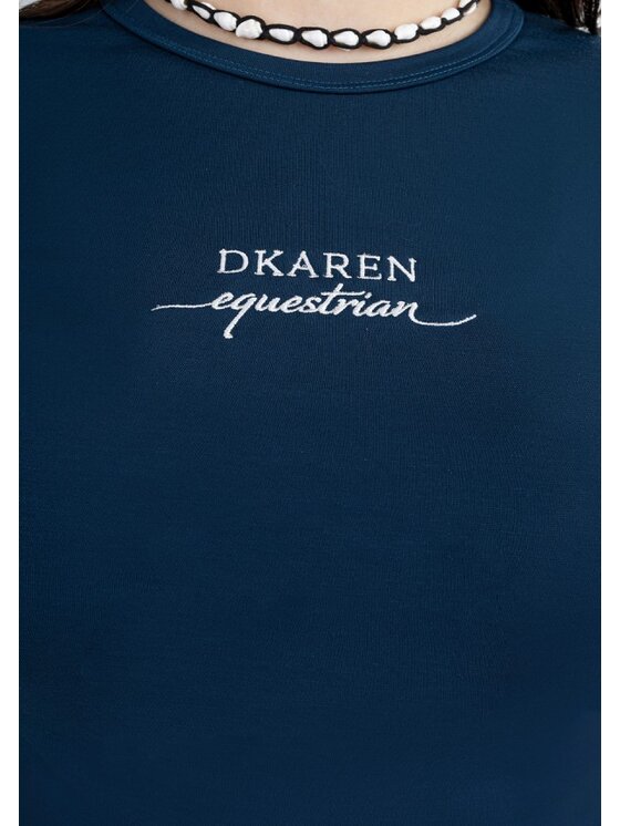 DKaren Sport DKaren Sport Bluzka EQ32 Granatowy Classic Fit