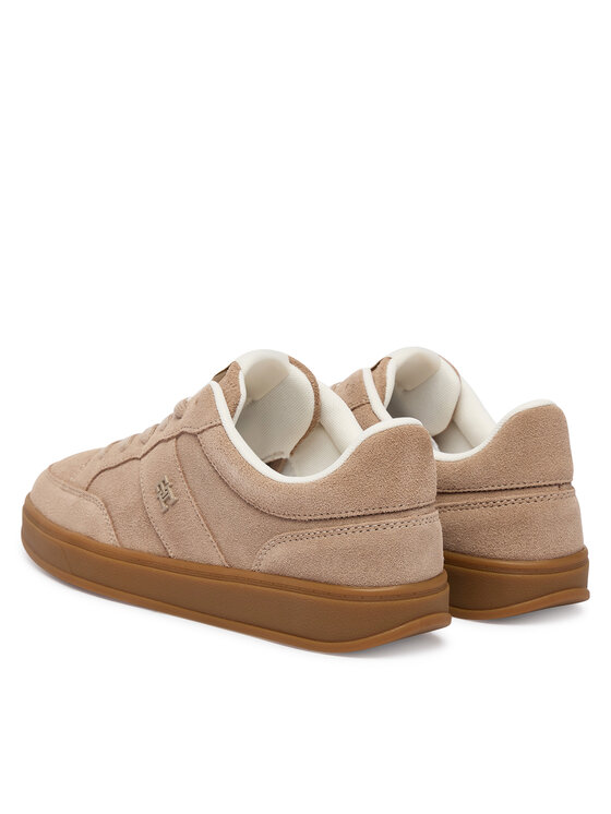 Tommy Hilfiger Tommy Hilfiger Laisvalaikio batai Th Heritage Court Sneaker Suede FW0FW09266 Smėlio