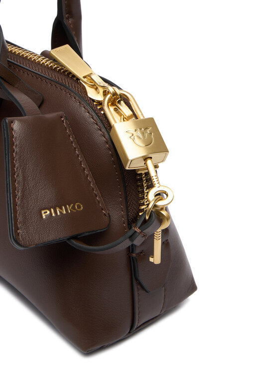 PINKO PINKO Rankinė Bowling Bag Baguette AI 25-26 PLTT 105334 A0QO Ruda