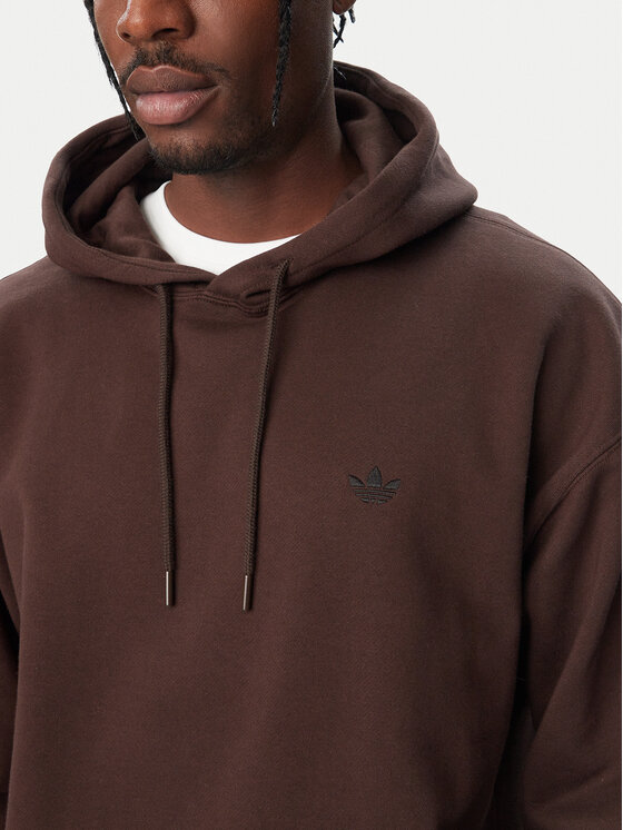adidas adidas Bluza Trefoil Essentials LL1058 Brązowy ciemny Loose Fit