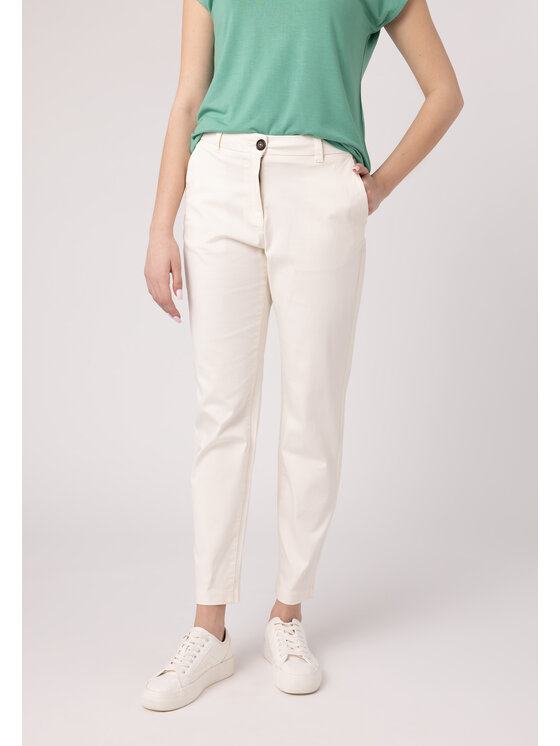 QUIOSQUE QUIOSQUE Dámské kalhoty Quiosque 3VS007102 Béžová Regular Fit