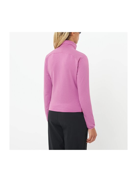 Salomon Salomon Bluza techniczna ESSENTIAL LIGHTWARM HYBRID W Różowy Active Fit