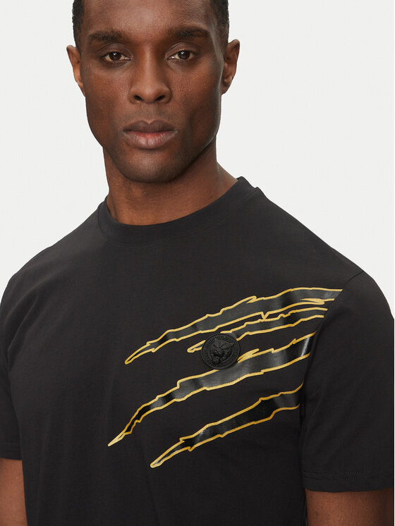 Plein Sport Plein Sport Тишърт SAEC MTK8019 STE001N Черен Regular Fit