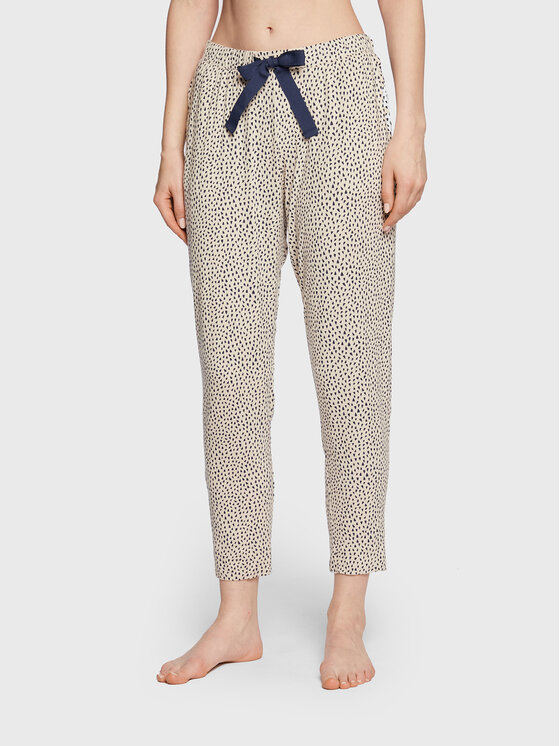 Seidensticker Pantaloni pijama 12.520663 Alb Regular Fit