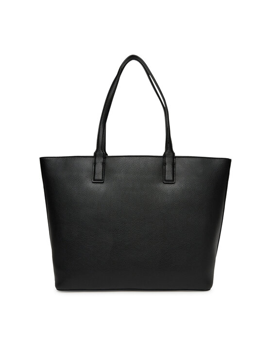 Tommy Hilfiger Tommy Hilfiger Τσάντα Th Logotape Tote AW0AW17449 Μαύρο