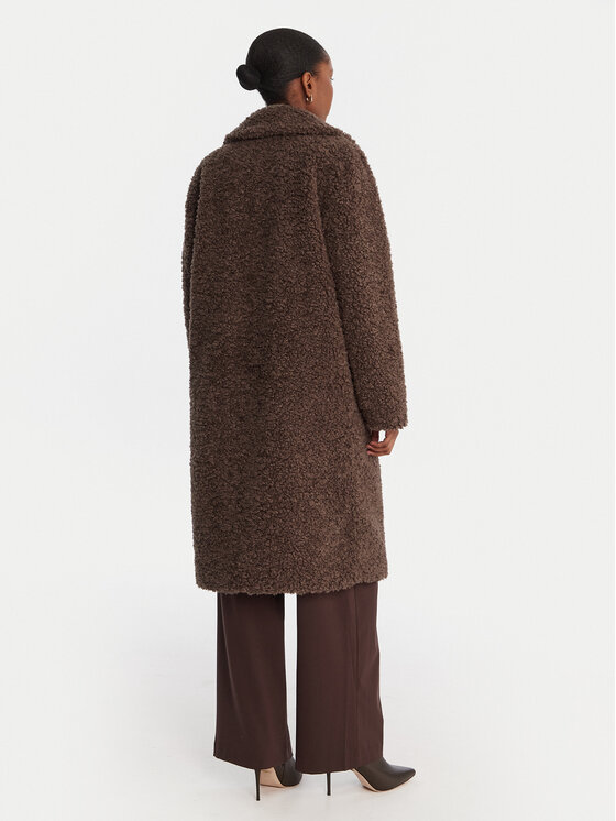 Bomboogie Bomboogie Cappotto in shearling CW360STSFC5 Marrone Regular Fit
