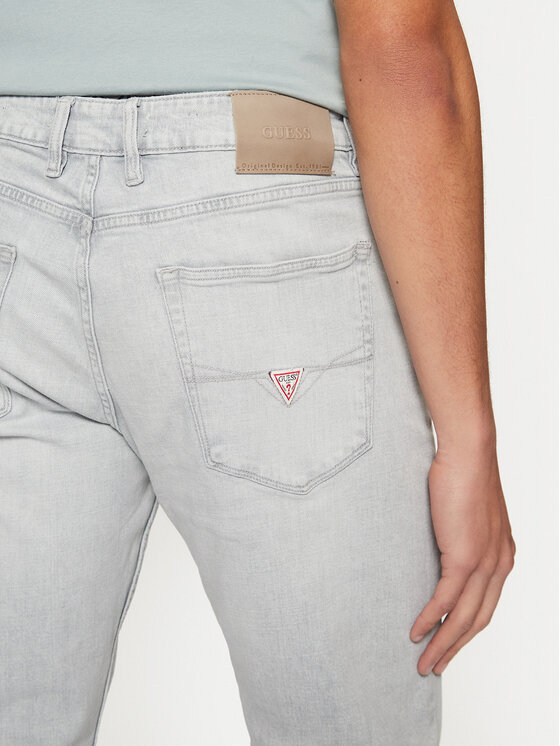 Guess Guess Jeansy M5RAN2 D5KN1 Szary Slim Fit
