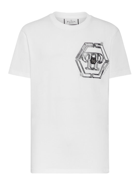 PHILIPP PLEIN PHILIPP PLEIN T-shirt 989 Bianco Regular Fit